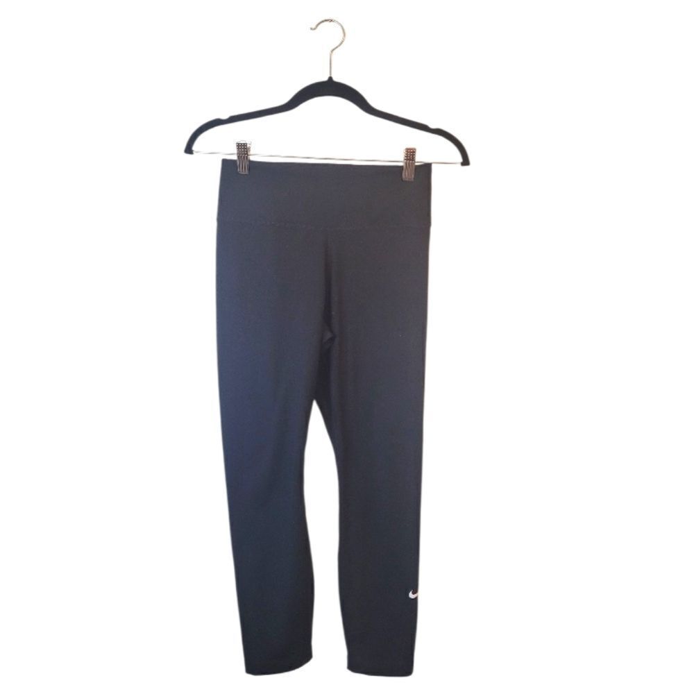 Nike Dri-Fit Women's Capri Black Logo Leggings Size S